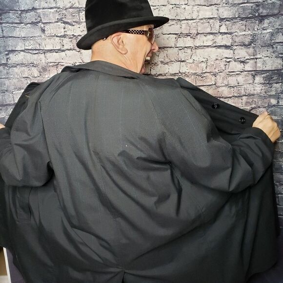 Vintage "Wales Ye Old Town of Boston" Overcoat 40S - Picture 1 of 8